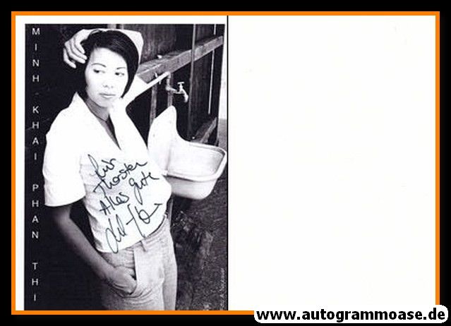 Autogramm Schauspieler | Minh-Khai PHAN-THI | 2000er (Portrait SW) Neubauer
