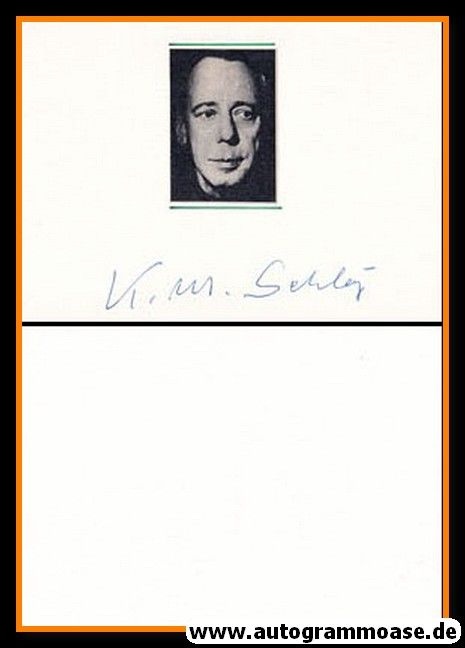 Autograph Schauspieler | Karl-Maria SCHLEY