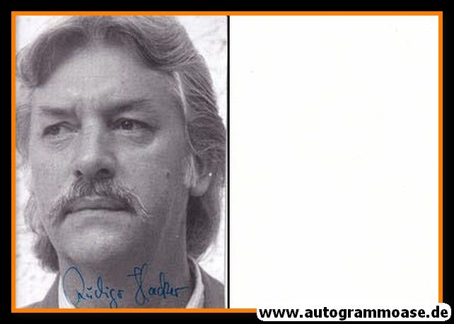 Autogramm Schauspieler | Rüdiger HACKER | 1990er Foto (Portrait SW)