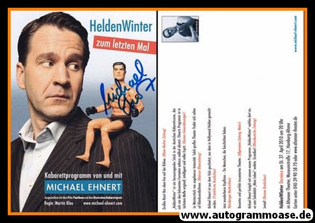 Autogramm Kabarett | Michael EHNERT | 2010 "HeldenWinter" (Portrait Color)