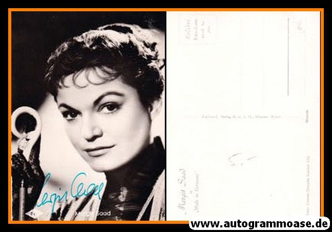 Autogramm Film | Margit SAAD | 1956 "Made In Germany" (Portrait SW Kolibri 2416)