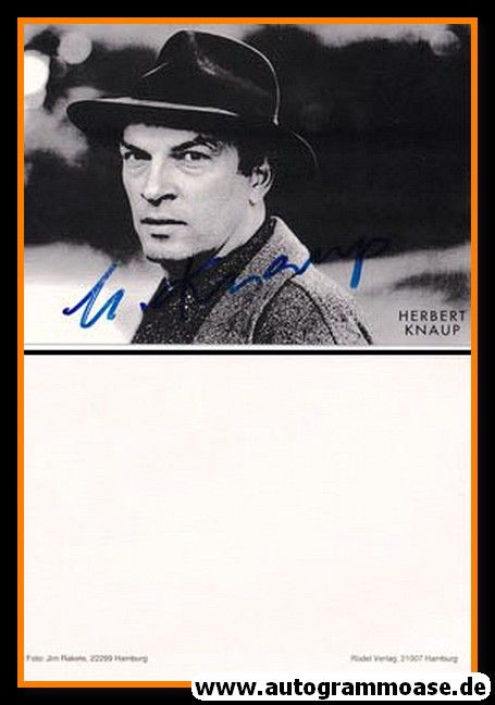 Autogramm Schauspieler | Herbert KNAUP | 2000er (Portrait SW Rüdel) Rakete