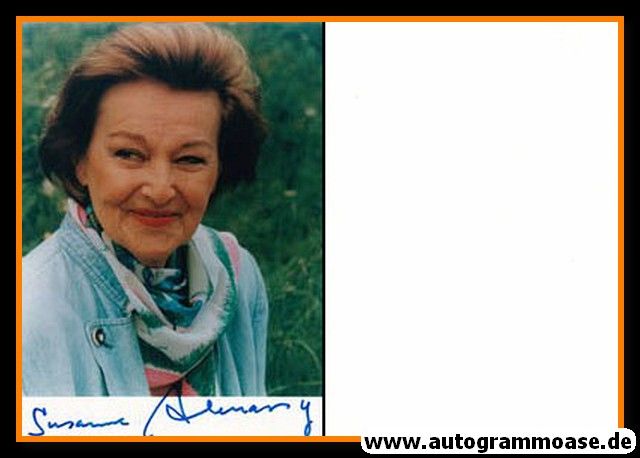 Autogramm Film | Susanne VON ALMASSY | 1980er Foto (Portrait Color)
