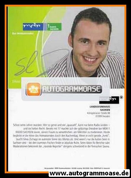 Autogramm Radio | MDR1 Sachsen | Silvio ZSCHAGE | 2008 (Portrait Color) Heinrich