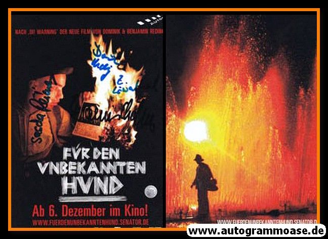 Autogramme Film | 2007 "Für Den Unbekannten Hund" | 4 AG (Ferris MC, 2x Reding, Zarah Löwenthal)