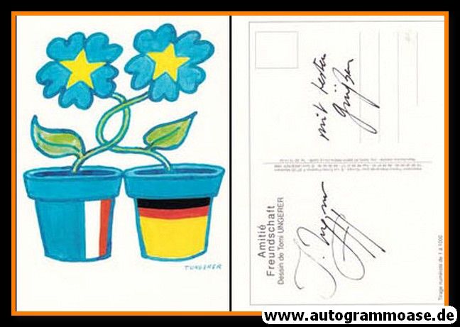 Autogramm Kunst (Frankreich) | Tomi UNGERER | 1990er (Amitie Freundschaft)
