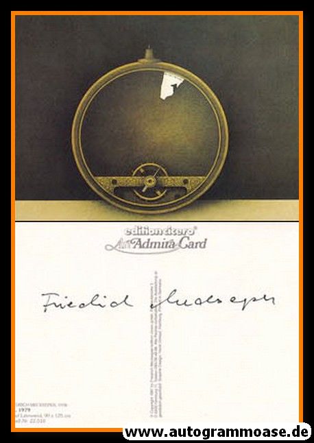 Autogramm Kunst | Friedrich MECKSEPER | 1979 "Uhr"