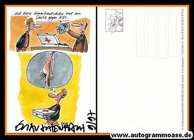 Autogramm Comic | Erich RAUSCHENBACH | 1990er (Cartoon Color)