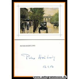 Autogramm Literatur | Peter HÄRTLING | 1986 (Kunstkarte Color)