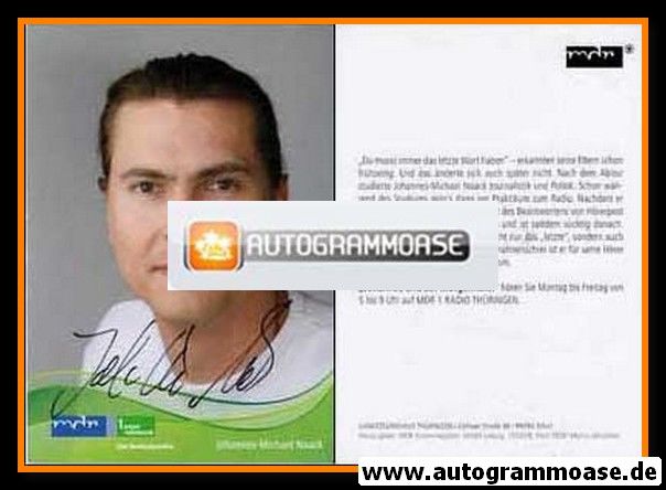 Autogramm Radio | MDR1 Thüringen | Johannes-Michael NOACK | 2010er "Johannes Und Der Morgenhahn"