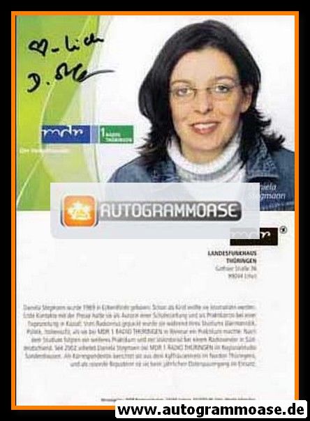 Autogramm Radio | MDR1 Thüringen | Daniela STEGMANN | 2005 (Portrait Color Jehnichen)