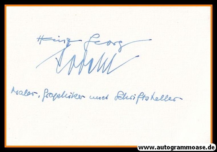 Autograph Kunst / Literatur | Heinz Georg PODEHL