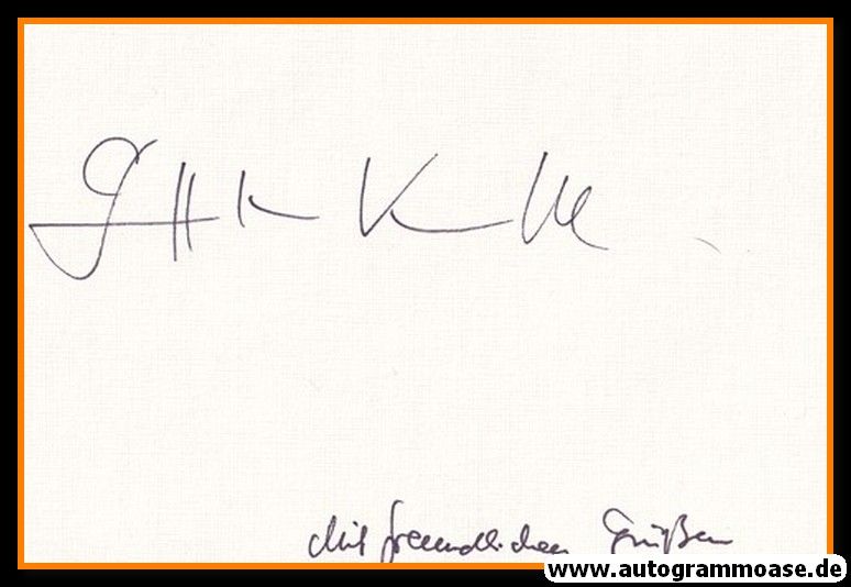 Autograph Kunst / Literatur | Günther KRESSL