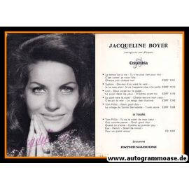 Autogramm Schlager (Frankreich) | Jacqueline BOYER | 1964 "Le Temps De La Vie" (Columbia)