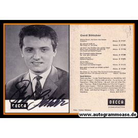 Autogramm Schlager | Gerd BÖTTCHER | 1963 "Meine Braut" (Decca)