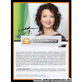 Autogramm TV | MDR | Madeleine WEHLE | 2010er "Sachsen-Anhalt Heute"