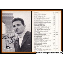 Autogramm Schlager | Freddy QUINN | 1958 "Junge Komm Bald Wieder" (Portrait SW Polydor)