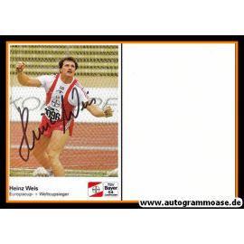 Autogramm Hammerwurf | Heinz WEIS | 1990er (Wettkampf Color) Bayer Leverkusen