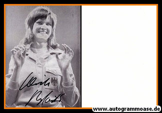 Autogramm Hochsprung | Ulrike MEYFARTH | 1972 (Portrait SW) OS-Gold
