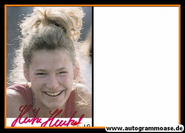 Autogramm Hochsprung | Heike HENKEL | 1990er (Portrait Color) OS-Gold
