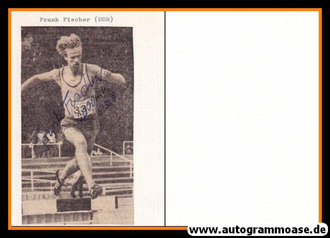 Autogramm Langstrecke | Frank FISCHER | 1980er (Rennszene SW) DDR