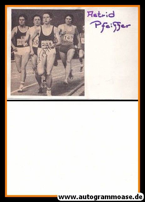 Autograph Mittelstrecke | Astrid PFEIFFER (DDR 1980er)