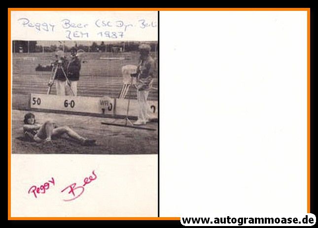 Autograph Siebenkampf | Peggy BEER (DDR 1980er)