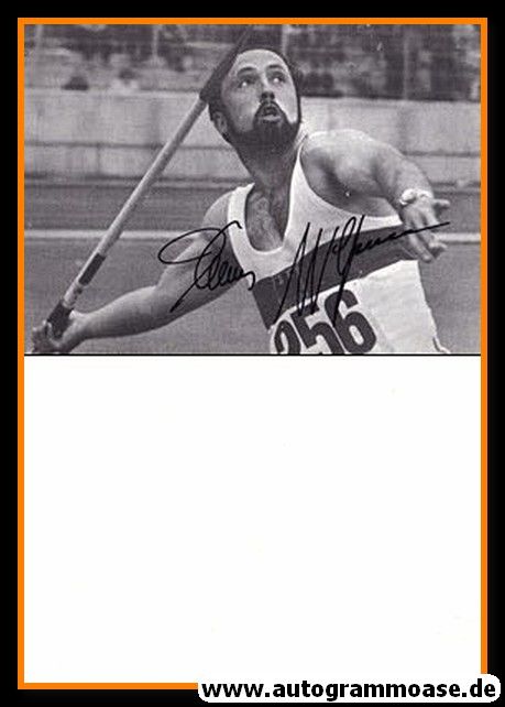 Autogramm Speerwurf | Klaus WOLFERMANN | 1972 (Wettkampf SW 2) OS-Gold