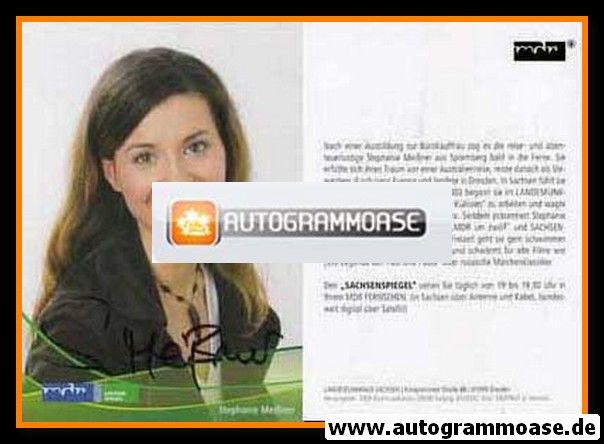 Autogramm TV | MDR | Stephanie MEISSNER | 2007 "Sachsenspiegel" (Heinrich)