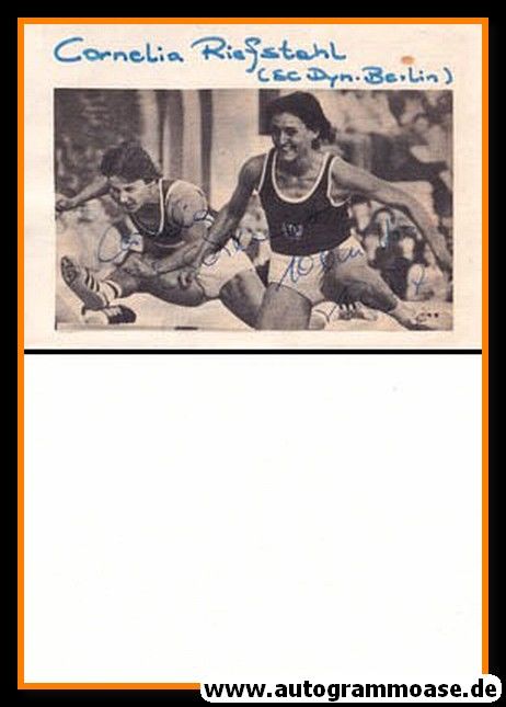 Autogramm Sprint | Cornelia OSCHKENAT | 1980er (Wettkampf SW DDR)