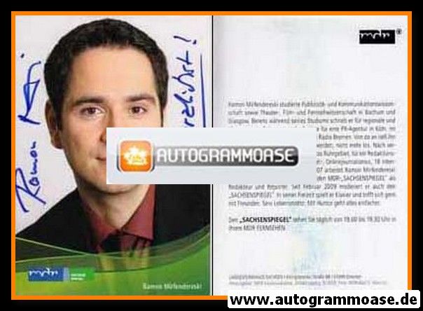 Autogramm TV | MDR | Ramon MIRFENDERESKI | 2010er "Sachsenspiegel"