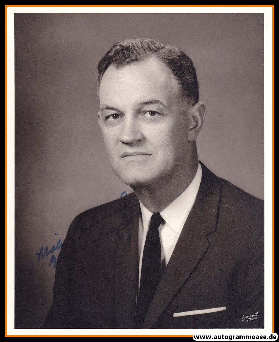 Autogramm Politik (USA) | Mills E. GODWIN | Gov. Va. | 1960er (Portrait SW XL)