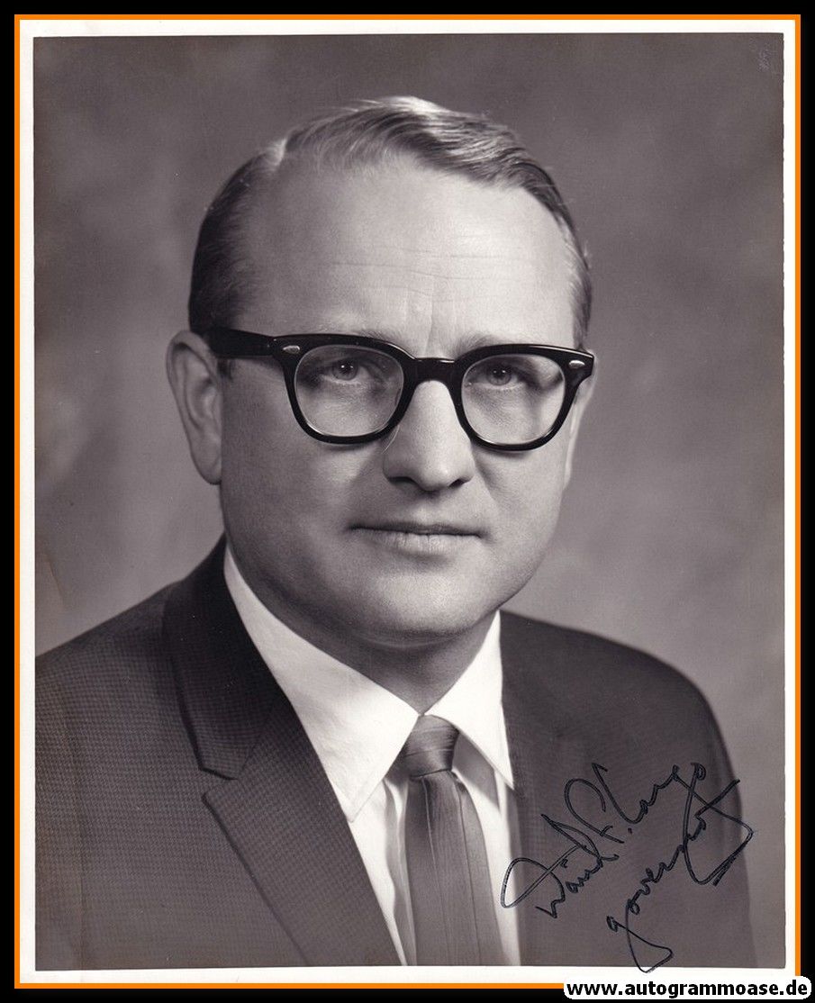 Autogramm Politik (USA) | David F. CARGO | Gov. N.M. | 1960er Foto (Portrait SW XL)
