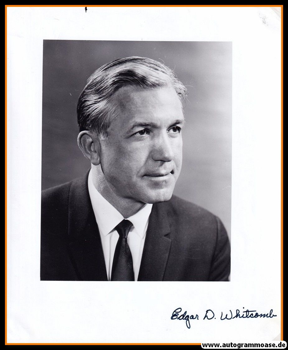 Autogramm Politik (USA) | Edgar WHITCOMB | Gov. Ind. | 1960er Foto (Portrait SW XL)