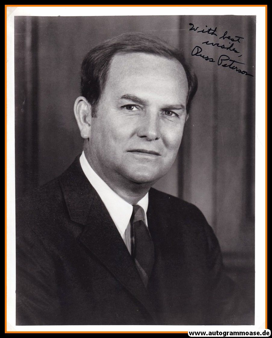 Autogramm Politik (USA) | Russell W. PETERSON | Gov. Del. | 1960er Foto (Portrait SW XL)