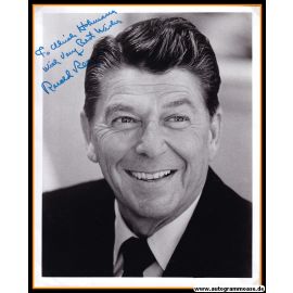 Autogramm Politik (USA) | Ronald REAGAN | POTUS | 1960er Foto (Portrait SW XL)