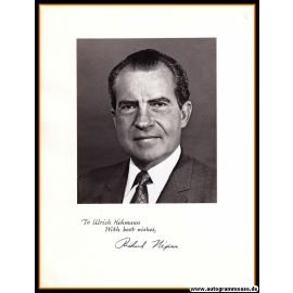 Autogramm Politik (USA) | Richard NIXON | POTUS | 1960er (Portrait SW XL)