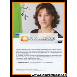 Autogramm TV | MDR | Sandra VOIGTMANN | 2010er "Thüringen Journal"