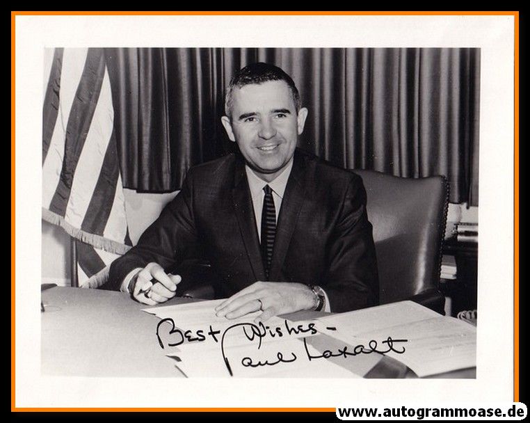 Autogramm Politik (USA) | Paul LAXALT | Gov. Nev. | 1960er Foto (Portrait SW)