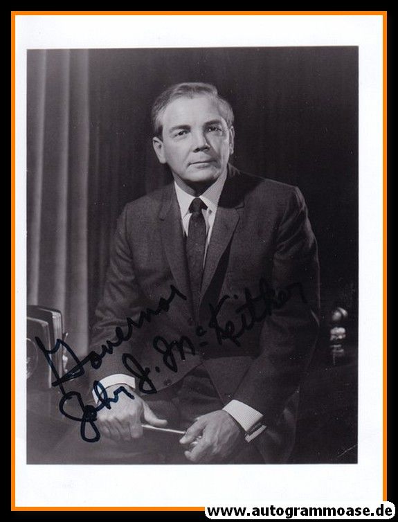 Autogramm Politik (USA) | John McKEITHEN | Gov. La. | 1960er Foto (Portrait SW)