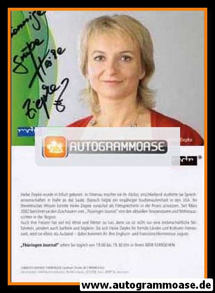Autogramm TV | MDR | Heike ZIEPKE | 2010er "Thüringen Journal"