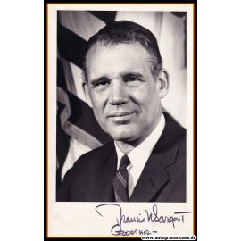 Autogramm Politik (USA) | Francis W. SARGENT | Gov. Mass. | 1960er Foto (Portrait SW M)