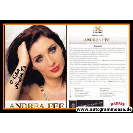 Autogramm Schlager | Andrea FEE | 2009 "100.000 Illusionen" (Dynasty)