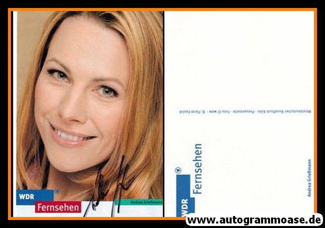 Autogramm TV | WDR | Andrea GRIESSMANN | 2000er (Portrait Color)