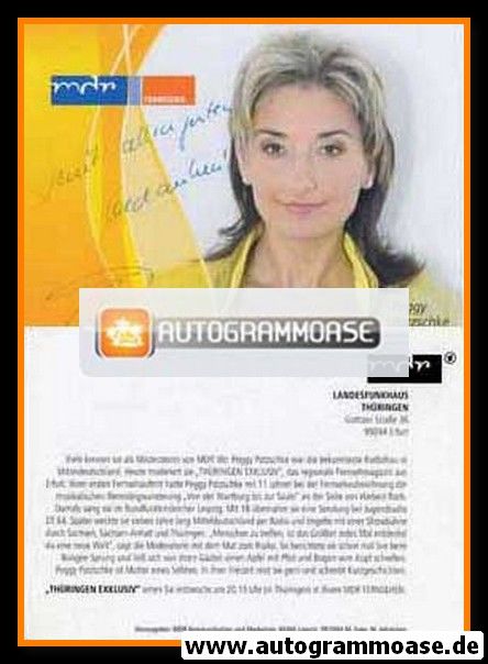 Autogramm TV | MDR | Peggy PATZSCHKE | 2010er "Thüringen Exklusiv"
