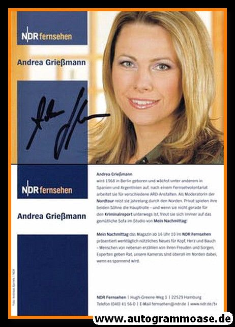 Autogramm TV | NDR | Andrea GRIESSMANN | 2000er "Mein Nachmittag"