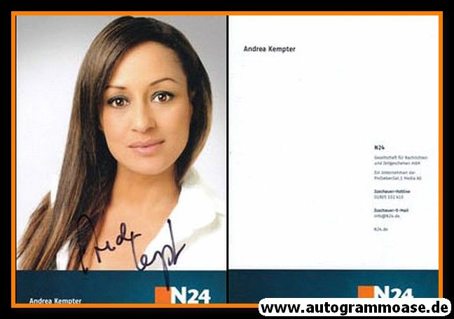 Autogramm TV | N24 | Andrea KEMPTER | 2000er (Portrait Color)