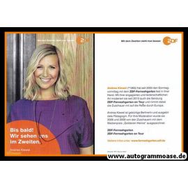 Autogramm TV | ZDF | Andrea KIEWEL | 2010er "Fernsehgarten On Tour" (Portrait Color)