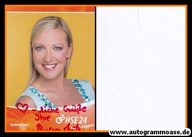 Autogramm TV | HSE24 | Andrea LUTZ | 2000er (Portrait Color)