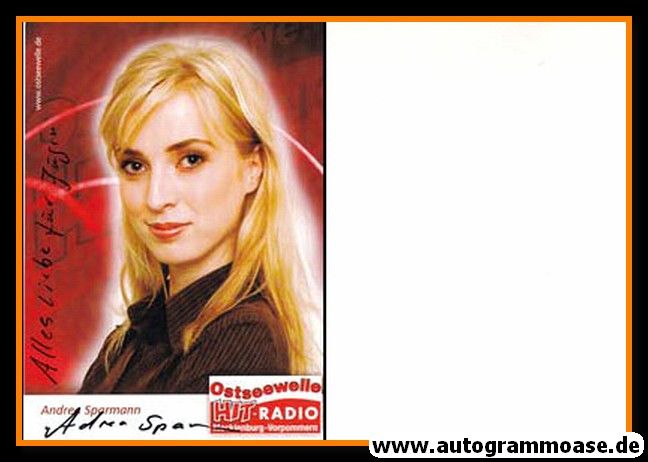 Autogramm Radio | Ostseewelle | Andrea SPARMANN | 2000er (Portrait Color) 